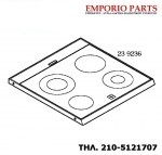 κεραμική εστίας κουζίνας SIEMENS, BOSCH, PITSOS, 00239236